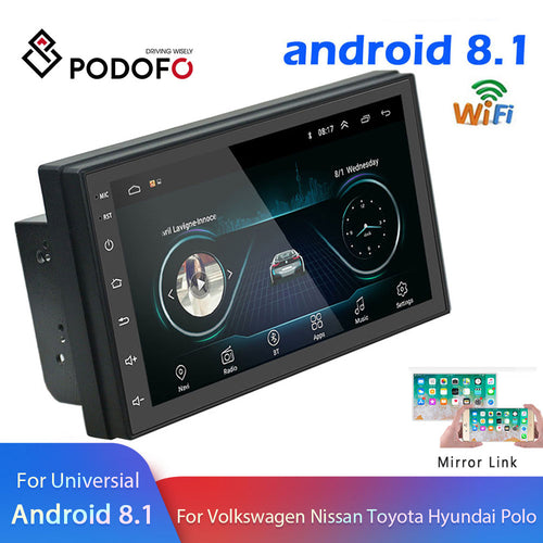 Podofo Android Din Car Radio Multimedia Video