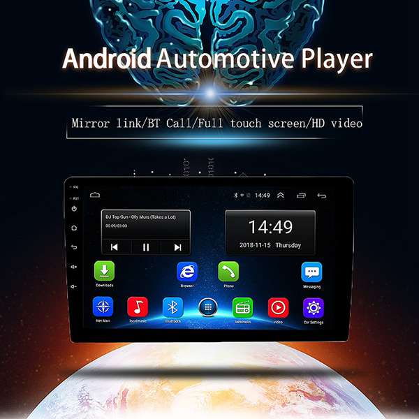1DIN Adjustable 10 Inch Car Stereo Radio Android 8.1